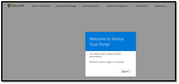 Microsoft Service Trust Portal Login